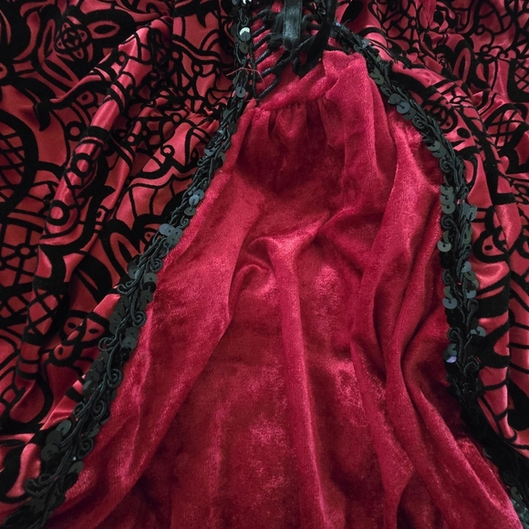 California Costumes Red and Black Dress with Wings Women's XS - Picture 6 of 6